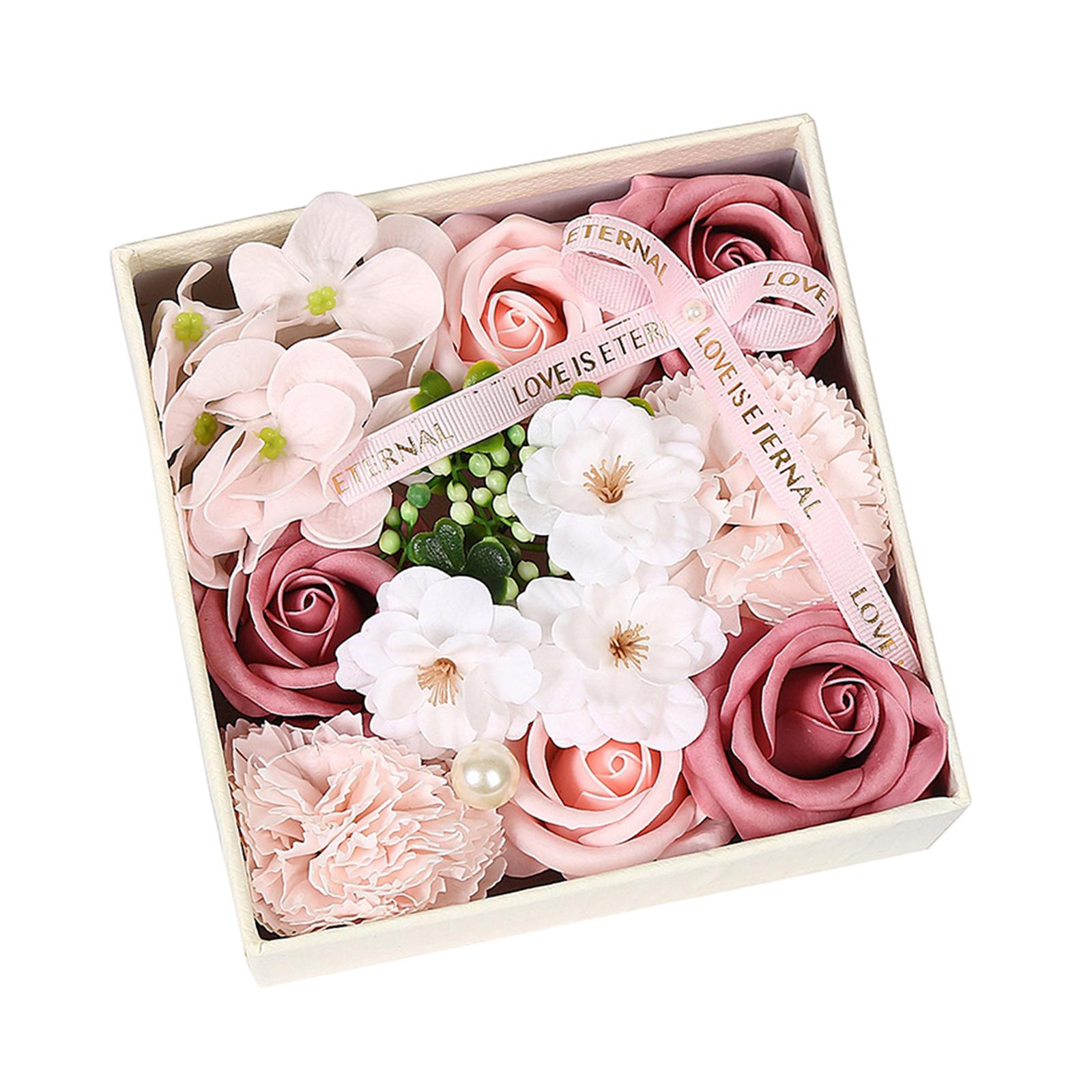 Bothyi - Jabón De Flores Con Pétalos De Jabón Romántico Perfumado Floral Para Fiesta Aniversario Rosa