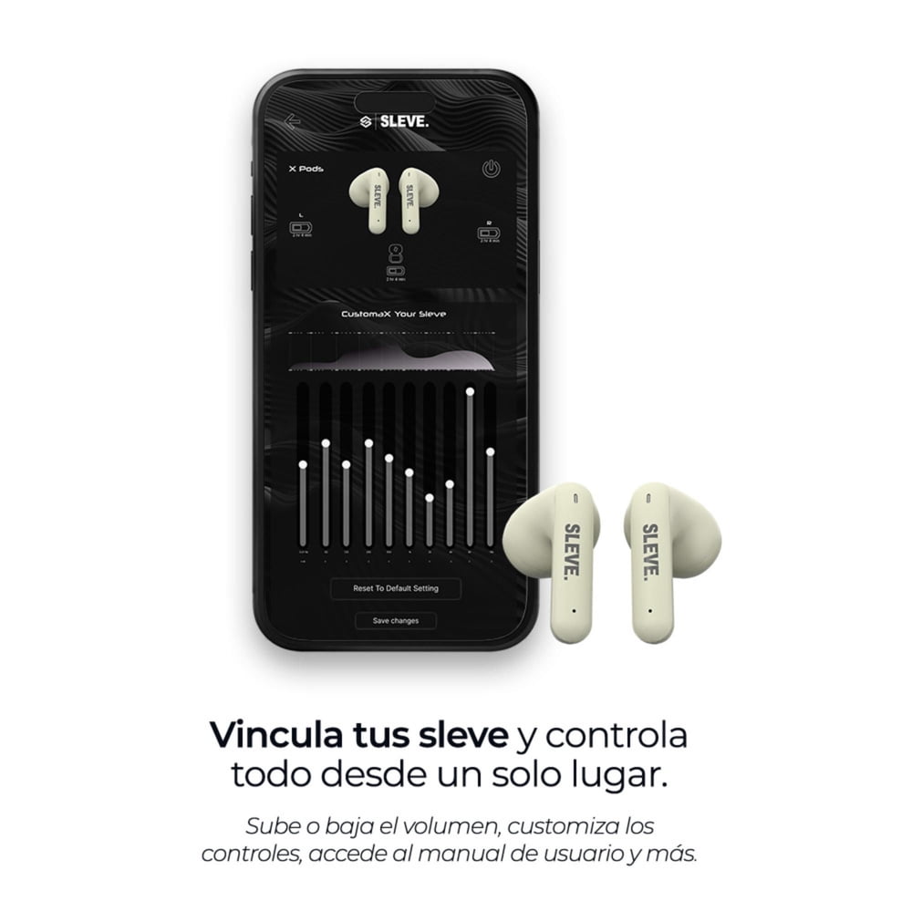 Audífonos True Wireless System PureX sleve Bluetooth Blanco Crema, foto 3