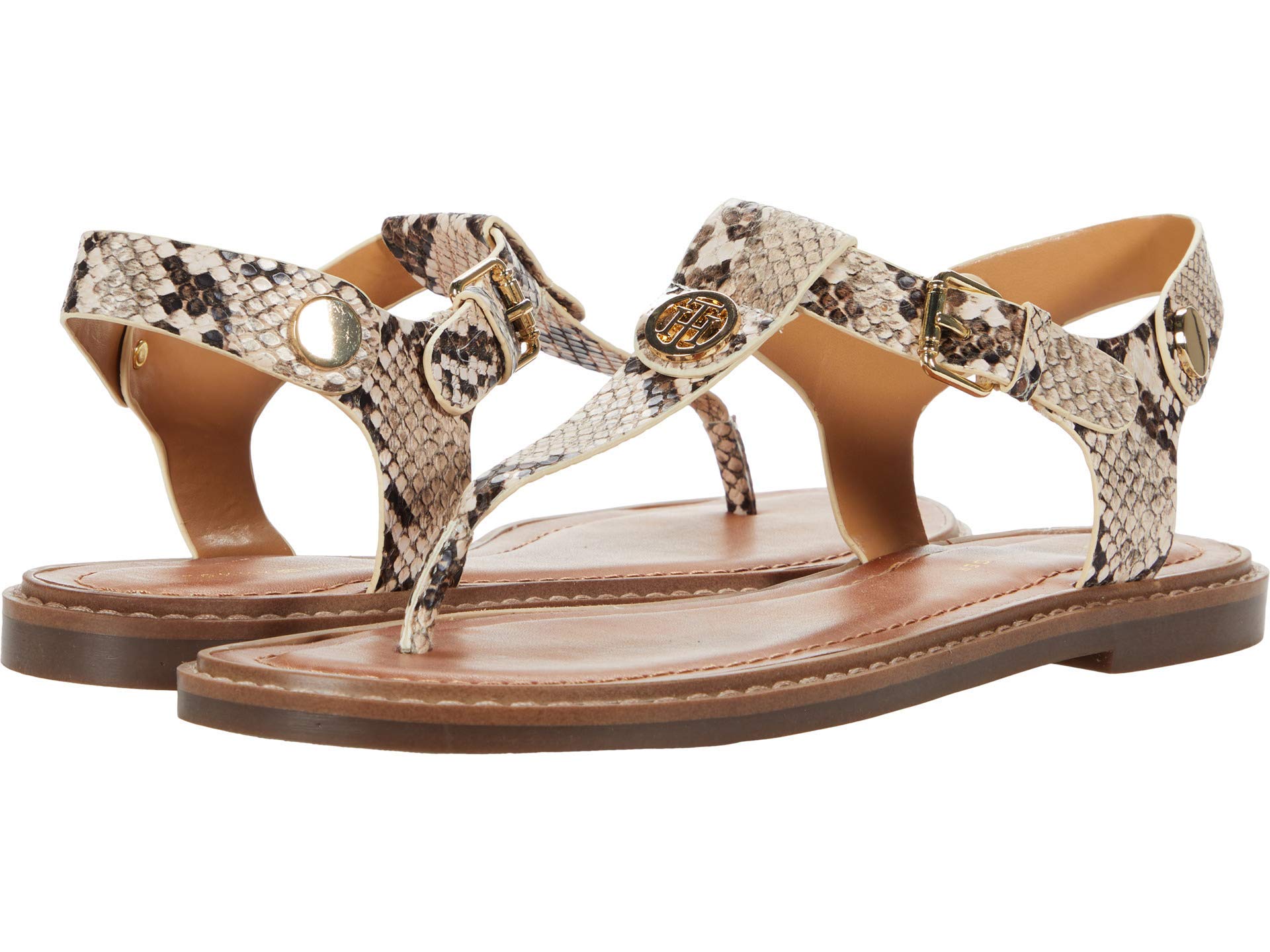 Sandalias Tommy Hilfiger Bennia Para Mujer, Color Beige, Talla 35