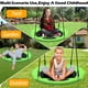 thumbnail image 5 of Saucer Tree Swing Hisecome Green de 40 pulgadas para niños y adultos, 5 of 6