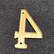 thumbnail image 4 of Número de casa Bebarley placa de latón macizo premium de 4", 4 of 6