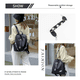 thumbnail image 2 of Vavichica Mochila De Mujer Mochila Campus Bordada De Flores, 2 of 8