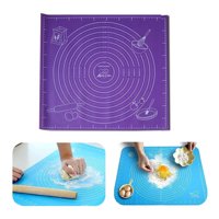 Genérico - Lámina Silicona Amasar Bizcocho Pizza Pan Fondant 50X40 Cm