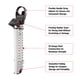 thumbnail image 2 of Barra de seguridad para puertas Master Lock ajustable de 65 a 110 cm, color blanco, 2 of 7