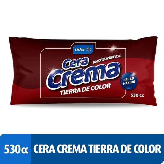 Cera Crema Tierra De Color Bolsa 530 ml Lider