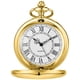 thumbnail image 2 of Reloj de bolsillo Alwesam de cuarzo liso dorado con cadena de 37 cm, 2 of 7