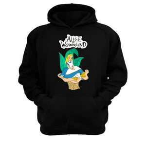 Genérico - Poleron Canguro Alicia Cuentos Infantiles Negro Talla S Unisex