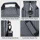 thumbnail image 4 of Funda para portátil Voova de 15,6 pulgadas, impermeable, gris, para 14-16 pulgadas, 4 of 7
