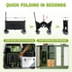 thumbnail image 5 of Carrito plegable FAVSH, capacidad de carga de 164 kg, frenos y 2 portavasos, 5 of 8