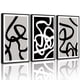 thumbnail image 1 of Arte mural PHOPAGO abstracto en blanco y negro 28 x 36 cm con marco, 1 of 9