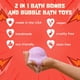 thumbnail image 5 of Bombas de baño para niños superhéroes para dos hermanas con juguetes sorpresa, paquete de 12, 5 of 9