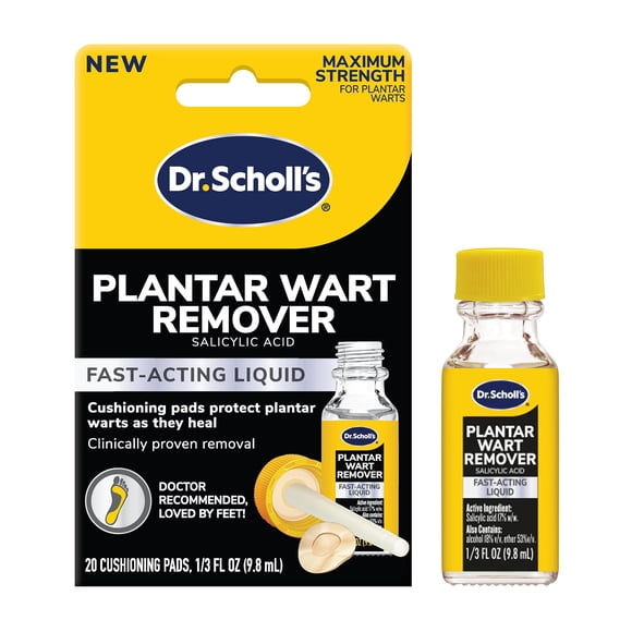 Eliminador de verrugas plantares Dr. Scholl's Liquid, 10 ml, 20 tratamientos