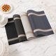 thumbnail image 2 of suxuMhao Paquete de 6 Manteles Individuales Tejidos 18"X12" Negro y Dorado Resistentes Al Calor Lavables Manteles para Mesa de Comedor Antideslizantes Duraderos Manteles Individuales de Cocina, 2 of 3