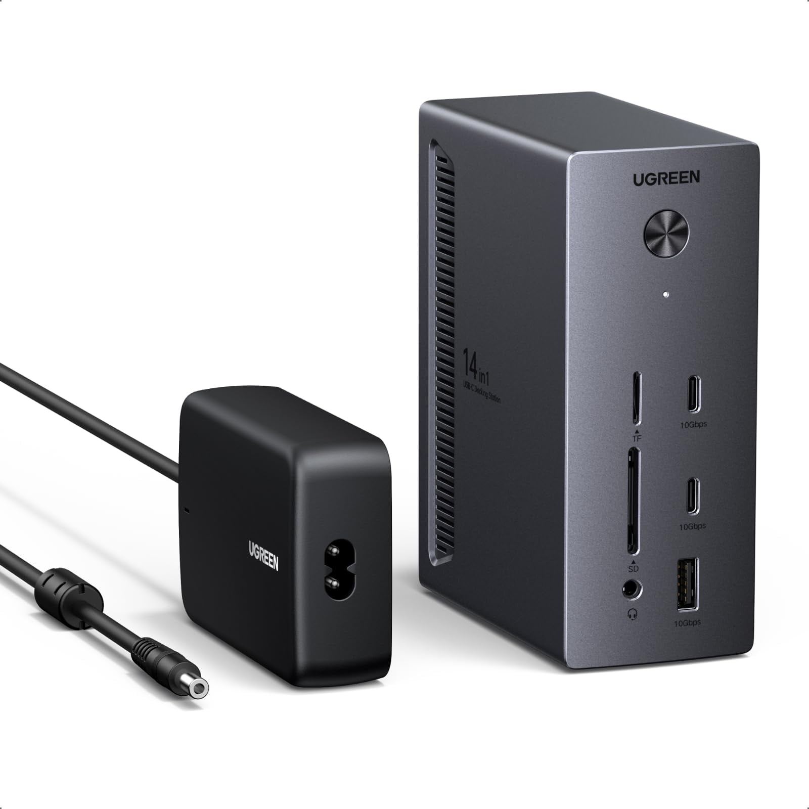 Estación De Acoplamiento Usb-c Ugreen Revodok Pro 314 Para 3 Monitores, 100 W