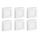 thumbnail image 1 of Pack 6 Foco Led Plafon Cuandrado 6w Panel Sobrepuesto, 1 of 3