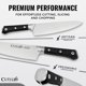 thumbnail image 3 of Juego de Cuchillos de Cocina Cutluxe 5 Piezas Acero Alemán Full Tang, 3 of 9