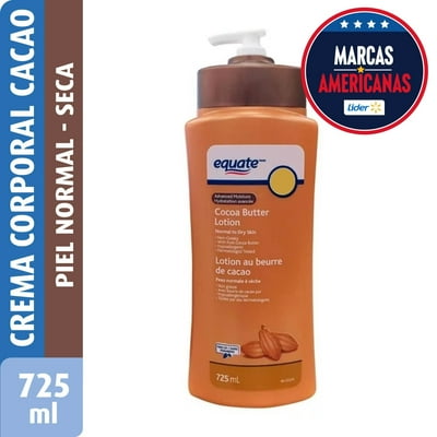 Crema Corporal Piel Normal A Seca Con Cacao 725 Ml Equate