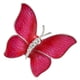 thumbnail image 4 of mujeres de moda cristal rhinestone rose rojo esmalte aleación mariposa broche pin, 4 of 5
