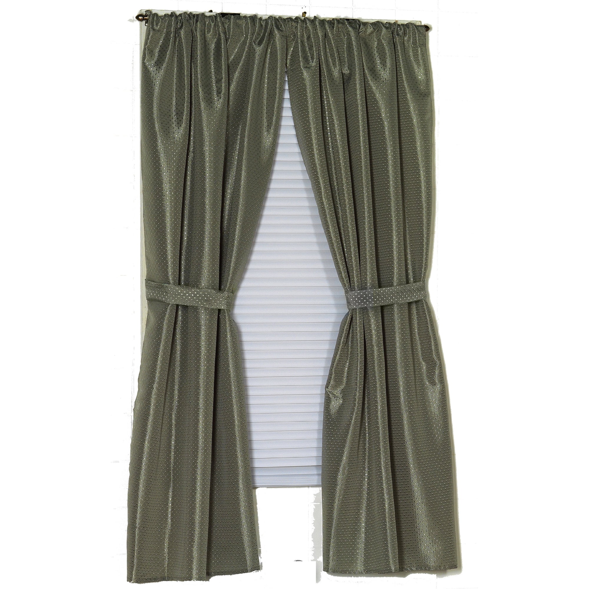 Cortina De Ventana Para Baño Carnation Home Fashions Lauren Dobby