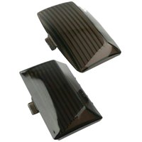 Ioensy - 1 Par De Cubiertas De Lente Ligeras, Puntas De Guardabarros, Guardabarros Para Electra Glide, Marrón Claro