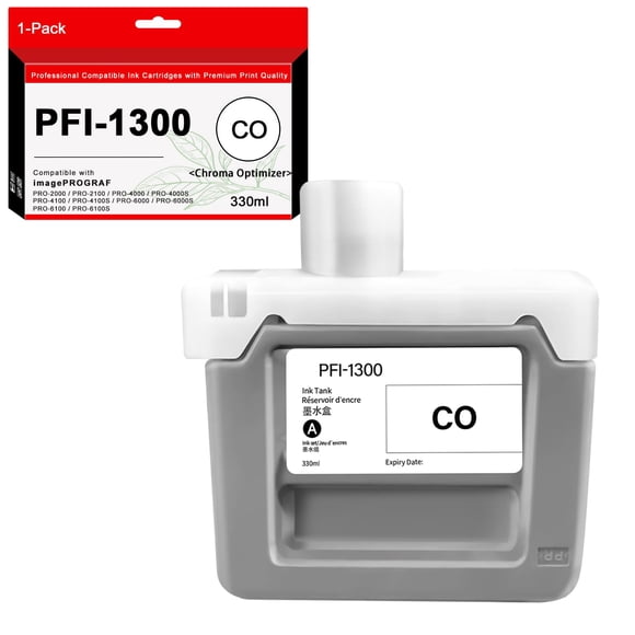 Cartucho de tinta AOTMENDI PFI-1300CO Chroma Optimizer de 330 ml