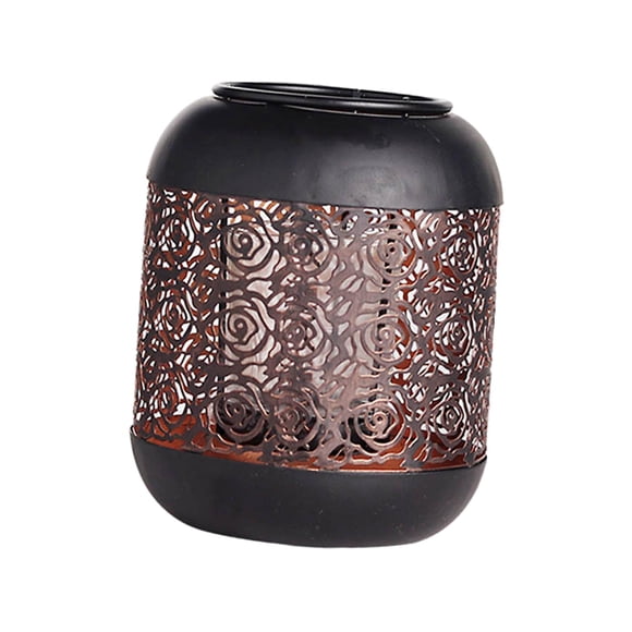 Linterna De Vela De Metal Con Soporte De Luz De Té De Estilo Retro Para Regalo De Inauguración De La Casa