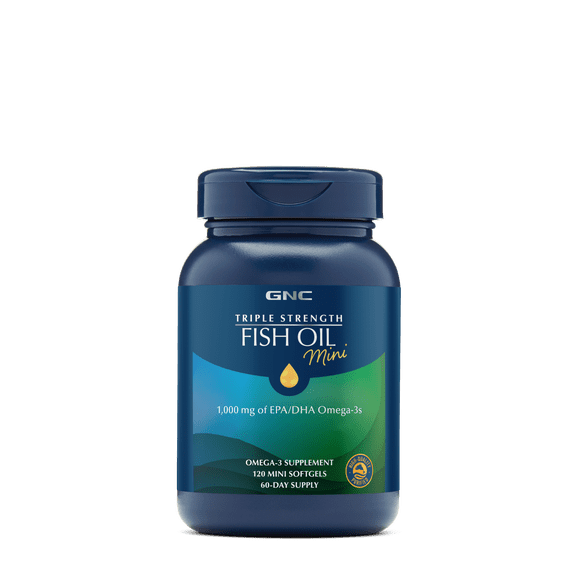 GNC - TRIPLE FUERZA ACEITE DE PESCADO 120 MINI CAPSULAS