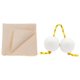 thumbnail image 5 of Bola De La Yema Del Dedo Bola De Tambor Instrumento Kashaka Sonajero Blanco Tela Beige, 5 of 5