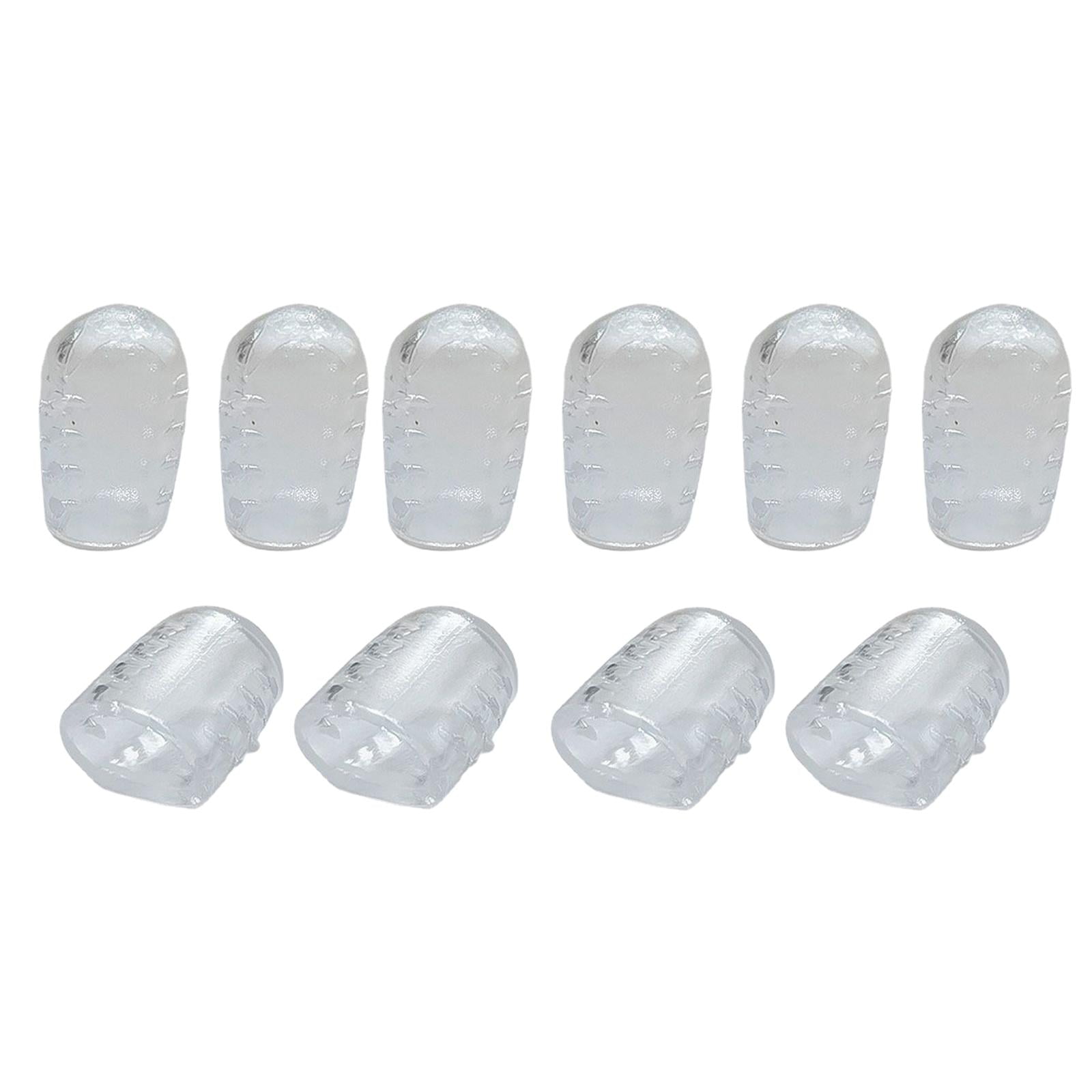 Magideal - 10 Piezas Protectores De Dedos De Los Dedos, Protectores De Dedos Transparentes Impermeables A Prueba De Sudor, Protectores De Mangas De Dedos Suaves