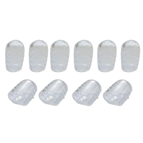 Magideal - 10 Piezas Protectores De Dedos De Los Dedos, Protectores De Dedos Transparentes Impermeables A Prueba De Sudor, Protectores De Mangas De Dedos Suaves
