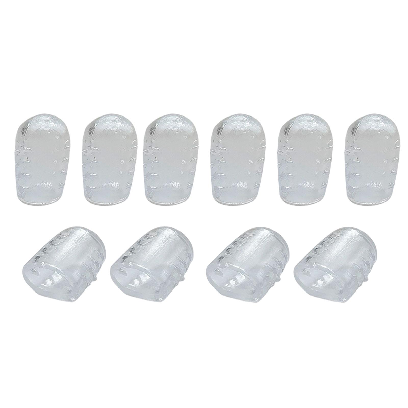 Magideal - 10 Piezas Protectores De Dedos De Los Dedos, Protectores De Dedos Transparentes Impermeables A Prueba De Sudor, Protectores De Mangas De Dedos Suaves