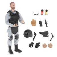 Magideal - Figuras De Acción De 12 ""Playset Escala 1:6 Modelo Figura De Acción Fuerzas Especiales Figura De Acción Hombre Juguete Para Adultos Niños Adolescentes Gris