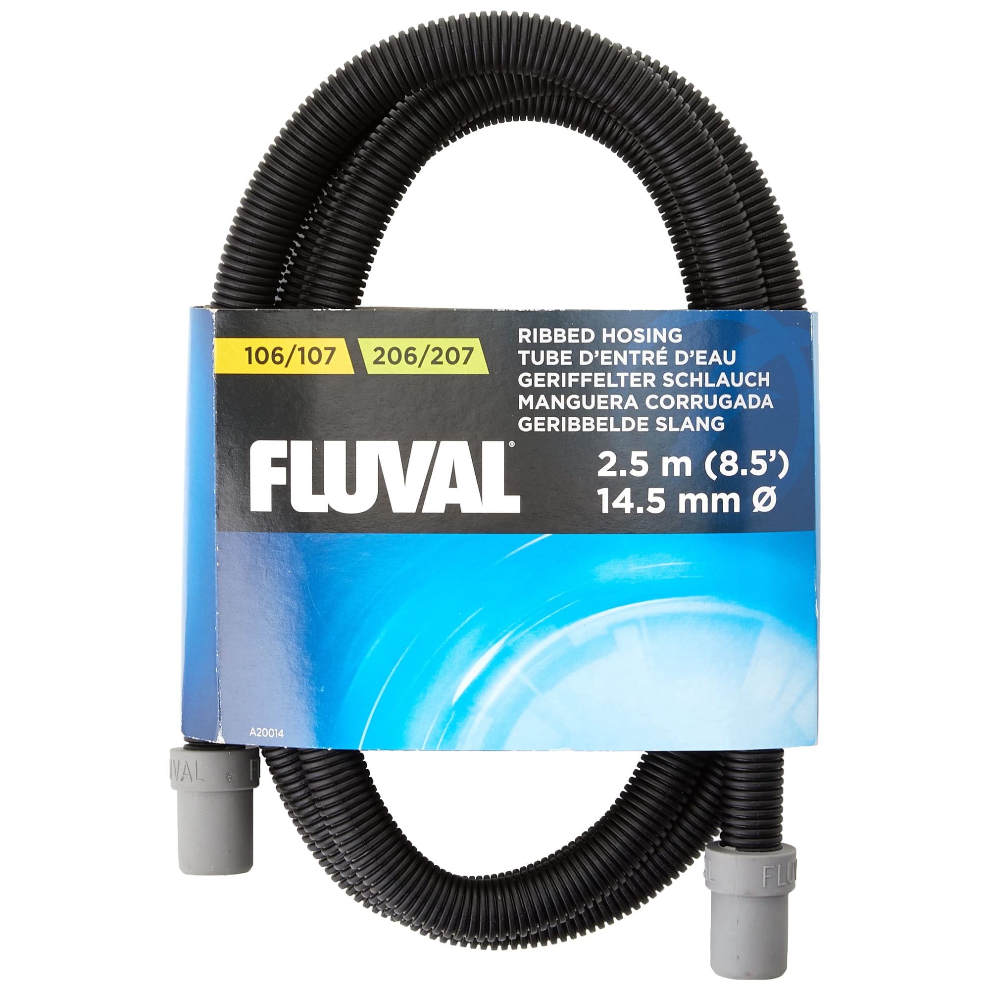 Manguera Fluval acanalada Hagen HG de 14,5 mm para 106/107 y 206/207