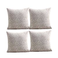 Genérico - Pack De 4 Fundas De Cojines Diseño Maillard 45Cm X 45 Cm Gris