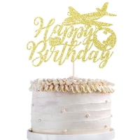 Decoración Para Tartas, Diseño De Avión Qertesl, Para Fiesta De Cumpleaños