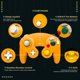thumbnail image 2 of Pack de 4 controladores GameCube Degulan – Negro, Morado, Azul y Naranja, 2 of 6