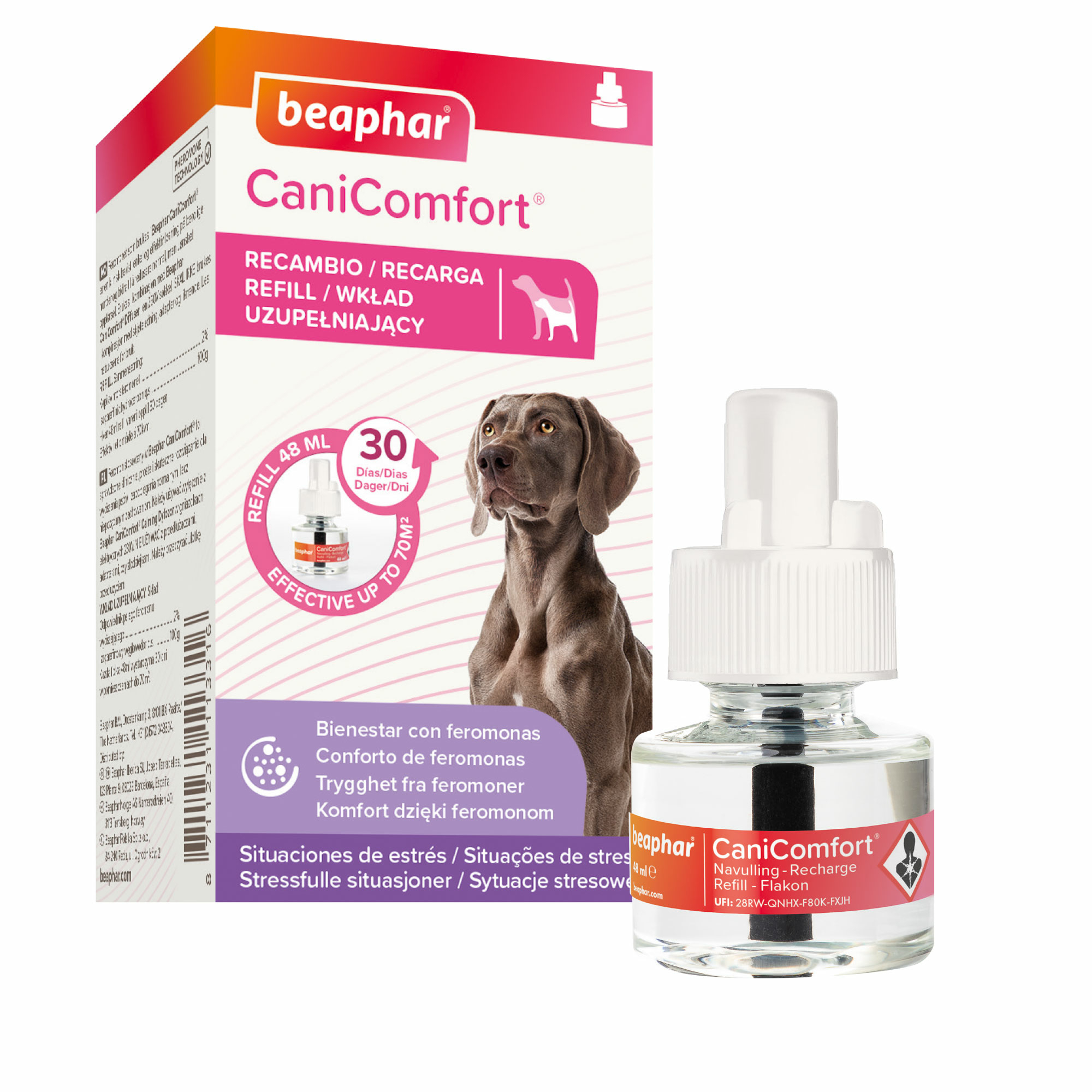 Veterquimica Vet Acc - Canicomfort Repuesto Difusor Solucion Frasco X 48 Ml