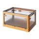 thumbnail image 3 of Contenedor De Caja De Almacenamiento Plegable De Plástico Apilable Para Armario De Oficina Amarillo, 3 of 5