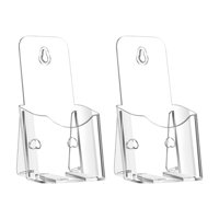 Ioensy - Soporte De Acrílico Transparente Para Folletos, Folletos Y Documentos (10,5 X 8,5 X 20 Cm)