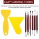 thumbnail image 1 of 8pcs Clay Tools Kit, Polymer Clay Tools, Ceramics Clay Sculpting Tools Kits, Air Dry Clay Tool Set For Adults Pottery Craft, Baking, Carving, Dotting, Molding, Shaping, 1 of 4