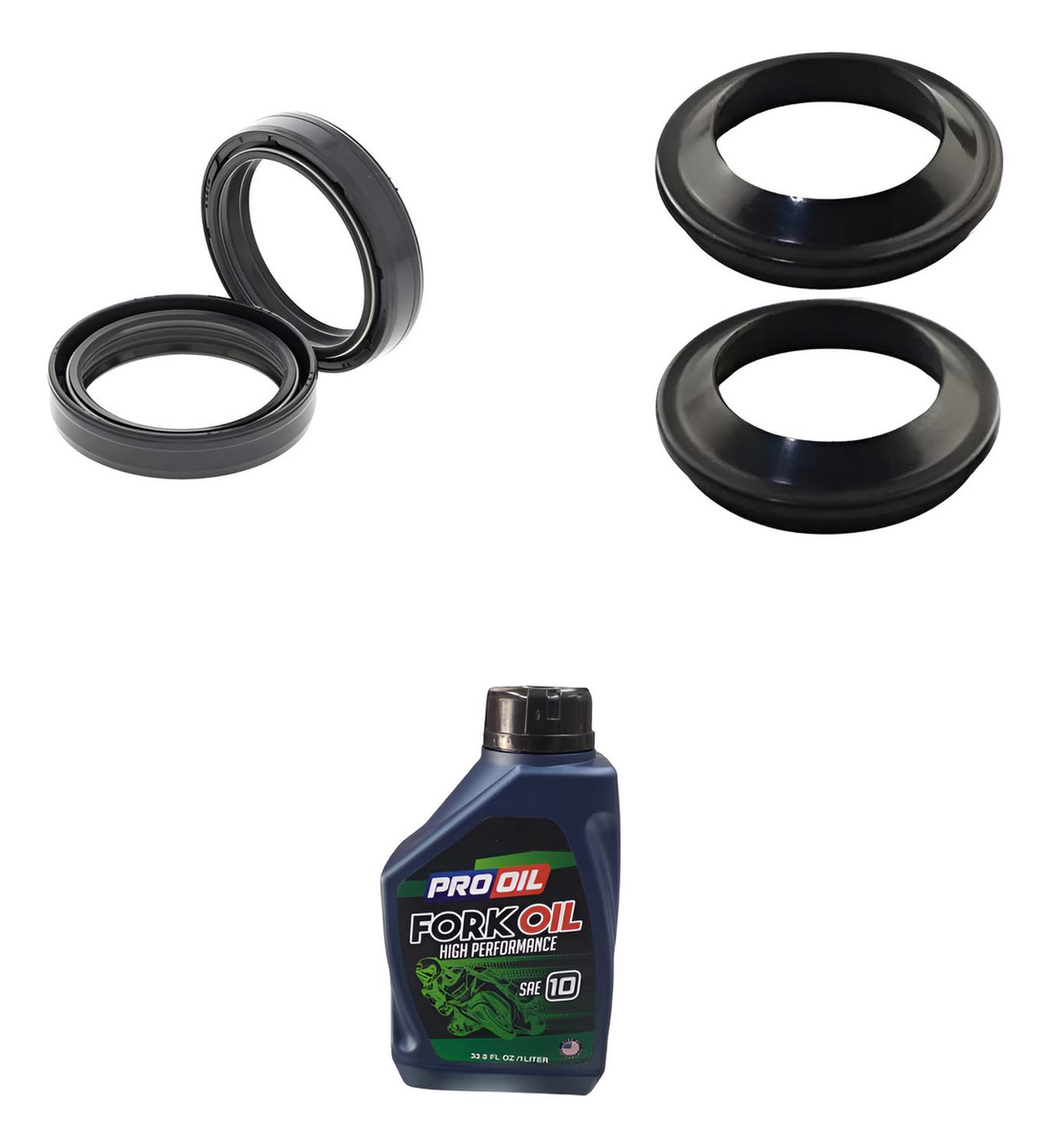 Genérico - Kit Retenes Telescopicas + Guardapolvos + Liquido Xblade 160