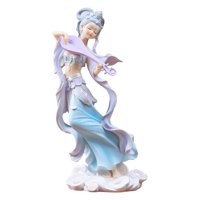 Magideal - Figura De Niña China, Decoración De Mesa, Adorno Artesanal, Estatua De Escritorio Tradicional, Decoración Para Coche, Estantería Para Decoración Del H Estilo A