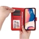 thumbnail image 3 of Funda tipo cartera FOXDOCK para iPhone 14 Pro Max , diseño girasol en relieve, cuero PU, cierre magnético, soporte y tarjetero, 3 of 5