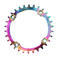 Magideal - Plato De Bicicleta Plato De Bicicleta De Montaña Aleación De Aluminio Redondo Diente Ancho Estrecho Piezas 104Bcd Anillo De Cadena Único Para Trail Xc 30T