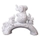 thumbnail image 1 of Estatua De Elefante De Resina, Escultura Moderna De Elefante Para Gabinete De Estantería De Oficina, Color Blanco, 1 of 5