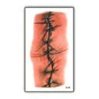 Nonstop - Tatuaje Temporal Halloween Cosplay Disfraz - Herida - 2D