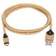 thumbnail image 2 of Cable USB A Micro USB Trenzado Dorado 1.2Mts LC2618G, 2 of 5