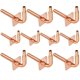 thumbnail image 1 of Paquete de 10 codos perforados de cobre de 1/2 pulgadas a 15 cm con brida de pared, 1 of 7