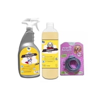 Mascokits - Kit Repelente P' Perro + Shampoo Avena + Collar Anti Pulgas