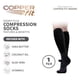 thumbnail image 3 of Calcetines De Compresión Moisturizing Energy Plus Negros, 3 of 5